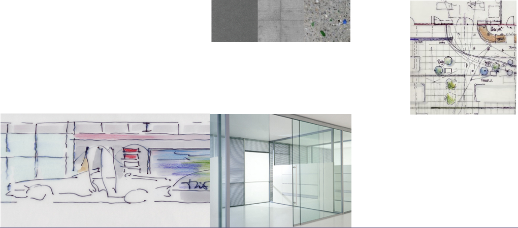 zeichnungen eines Autohauses.